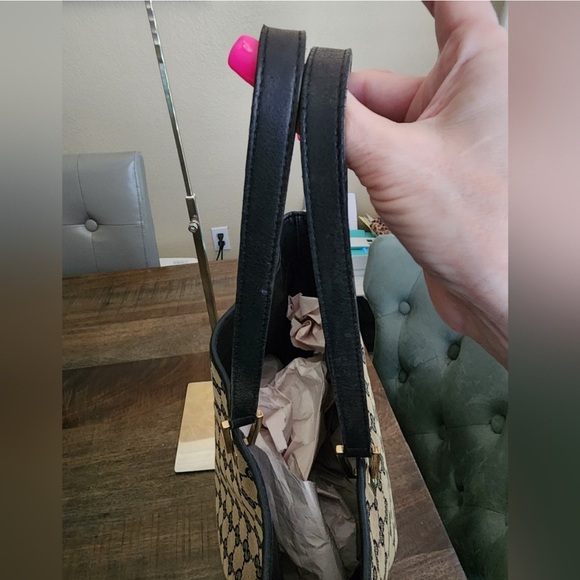 GUCCI Black and Tan Tote Bag - Picture 11 of 11